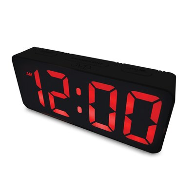 JVD SB524.2 - Stále svítící budík s napájením adaptérem nebo na baterie