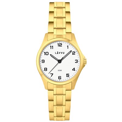 LAVVU Ocelové dámské hodinky GLIMT Gold LWL5082