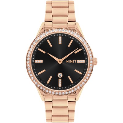 MINET Rose gold dámské hodinky AVENUE MWL5309