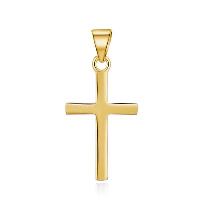 MOISS stříbrný 925/1000 přívěsek KŘÍŽ GOLD