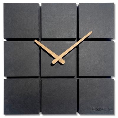 Designové nalepovací hodiny Future Time FT9400BK Modular black 40cm