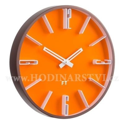 Designové nástěnné hodiny Future Time FT6010OR Numbers 30cm