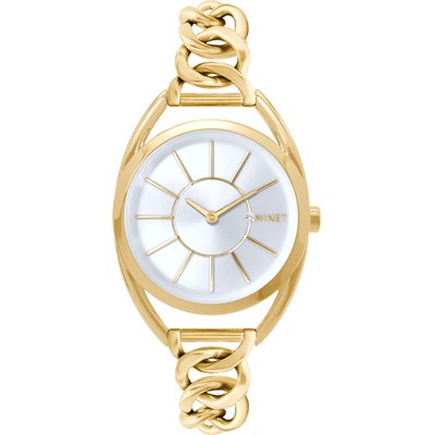 MINET Stříbrno-zlaté dámské hodinky s čísly ICON GOLD MWL5233