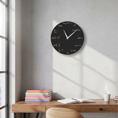 KUBRI KU2106 - Matematické hodiny od českého výrobce o rozměrech 20 až 44 cm