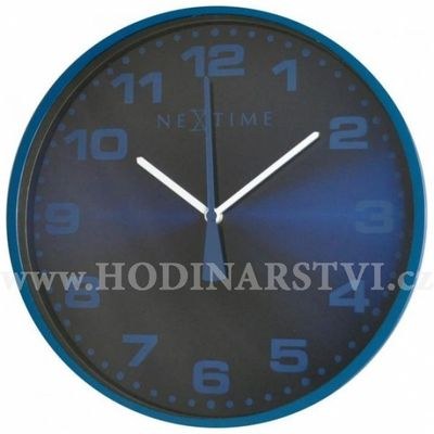 Hodiny NEXTIME 3053bl 35cm Dash blue