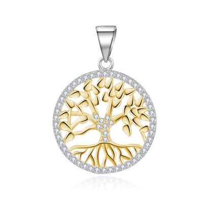 MOISS stříbrný 925/1000 přívěsek STROM GOLD