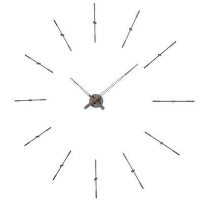 Designové nástěnné hodiny Nomon Merlin Walnut Graphite METP120N 125cm