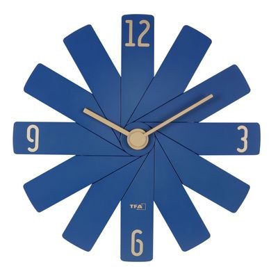 TFA 60.3020.06 - Designové nástěnné hodiny CLOCK IN THE BOX - modré
