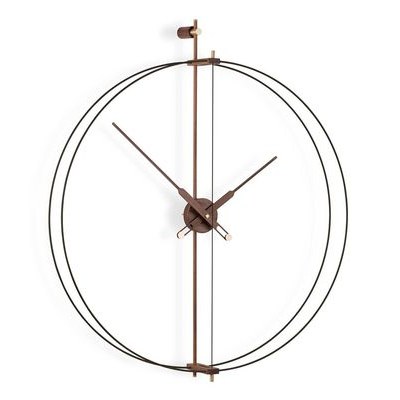 Designové nástěnné hodiny Nomon Barcelona Premium Black 103cm