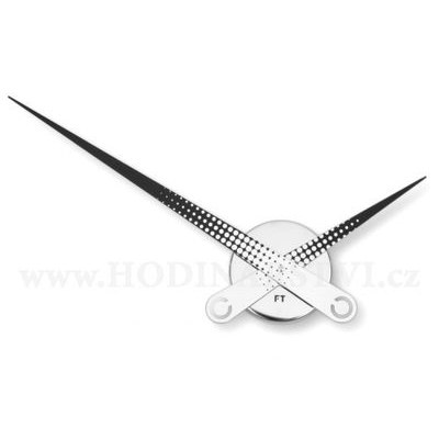 Designové nalepovací hodiny Future Time FT9600BK Modular black 60cm