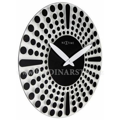 Designové nástěnné hodiny 8182zw Nextime Dreamtime 43cm