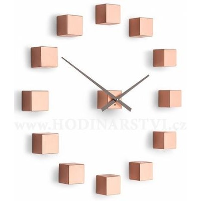 Designové nástěnné nalepovací hodiny Future Time FT3000CO Cubic copper