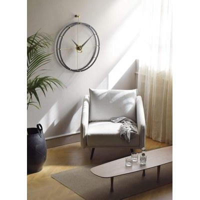 Minimalistické dubové hodiny české výroby KUBRi 0031
