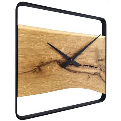 KUBRi 0093 - dubové hodiny české výroby o průměru 44 cm