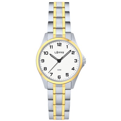 LAVVU Ocelové dámské hodinky GLIMT Silver-gold LWL5081