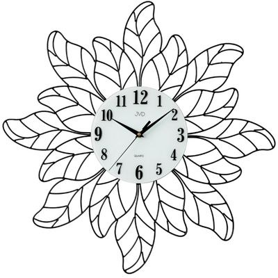 JVD HJ99 - Designové hodiny z kovového drátu a ciferníkem z matného skla