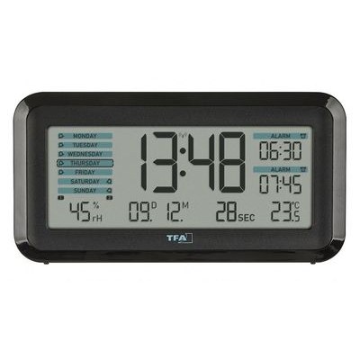 TFA 60.2562.01.GB - Rádiem řízený digitální budík s automatickým podsvícením BOXX2