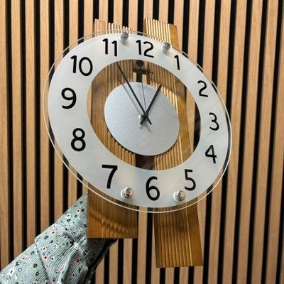 Designové nalepovací hodiny Future Time FT9400BK Modular black 40cm