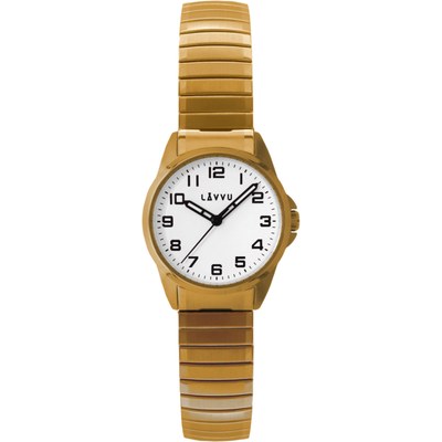 Dámské pružné hodinky LAVVU LWL5012 STOCKHOLM Small Gold