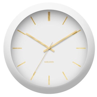 Designové nástěnné hodiny Karlsson KA5840WH 40cm