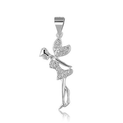 MOISS stříbrný 925/1000 přívěsek VÍLA