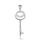 MOISS stříbrný přívěsek KLÍČ