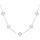 MINET Stříbrný náhrdelník čtyřlístky s bílou perletí Ag 925/1000 12,70g