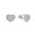 MOISS stříbrné náušnice SRDCE
