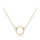 MINET Decentní zlatý náhrdelník s kroužkem Au 585/1000 1,50g