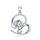 MOISS stříbrný přívěsek SRDCE