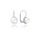 MOISS náušnice z bílého zlata