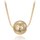 MINET Pozlacený stříbrný náhrdelník kulička