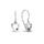 MOISS náušnice z bílého zlata SRDCE