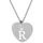 Stříbrný přívěsek srdíčko s písmenem