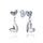 MOISS náušnice z bílého zlata SRDCE
