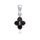 MOISS přívěsek z bílého zlata GRANÁT