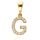 MOISS přívěsek ze žlutého zlata PÍSMENO G