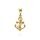MOISS přívěsek ze žlutého zlata KOTVA