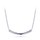 MINET Elegantní stříbrný náhrdelník vodorovná tyčka