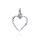 MOISS přívěsek z bílého zlata SRDCE