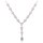 MINET Luxusní rose gold stříbrný náhrdelník se zirkony Ag 925/1000 16,35g