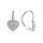 MOISS stříbrné náušnice SRDCE