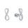MOISS stříbrné náušnice NEKONEČNO
