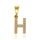 MOISS přívěsek ze žlutého zlata PÍSMENO H