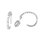 Stříbrné náušnice Kroužky - šroubek