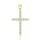 MOISS stříbrný přívěsek GOLD KŘÍŽ