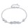MINET Elegantní stříbrný náramek s bílými zirkony