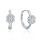 MOISS stříbrné náušnice ČTYŘLÍSTEK