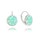 MINET Stříbrné náušnice s tyrkysovými opály
