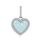 MOISS stříbrný přívěsek SRDCE OPÁL